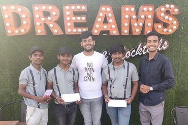 dreams & mocktails ahmedabad, cafe owner karan, nitin sonare cofounder restolution, relief fund, csr