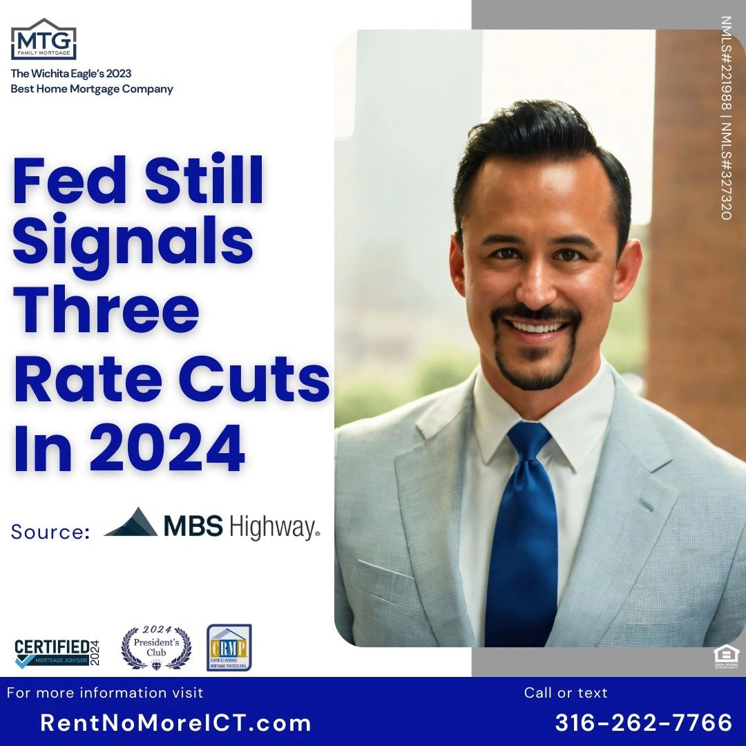 Fed Still Signals Three Rate Cuts In 2024
