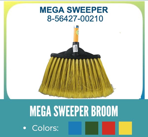 Escoba industrial Mega Sweeper FIORI barrido alta capacidad bodegas, almacenes y espacios grandes