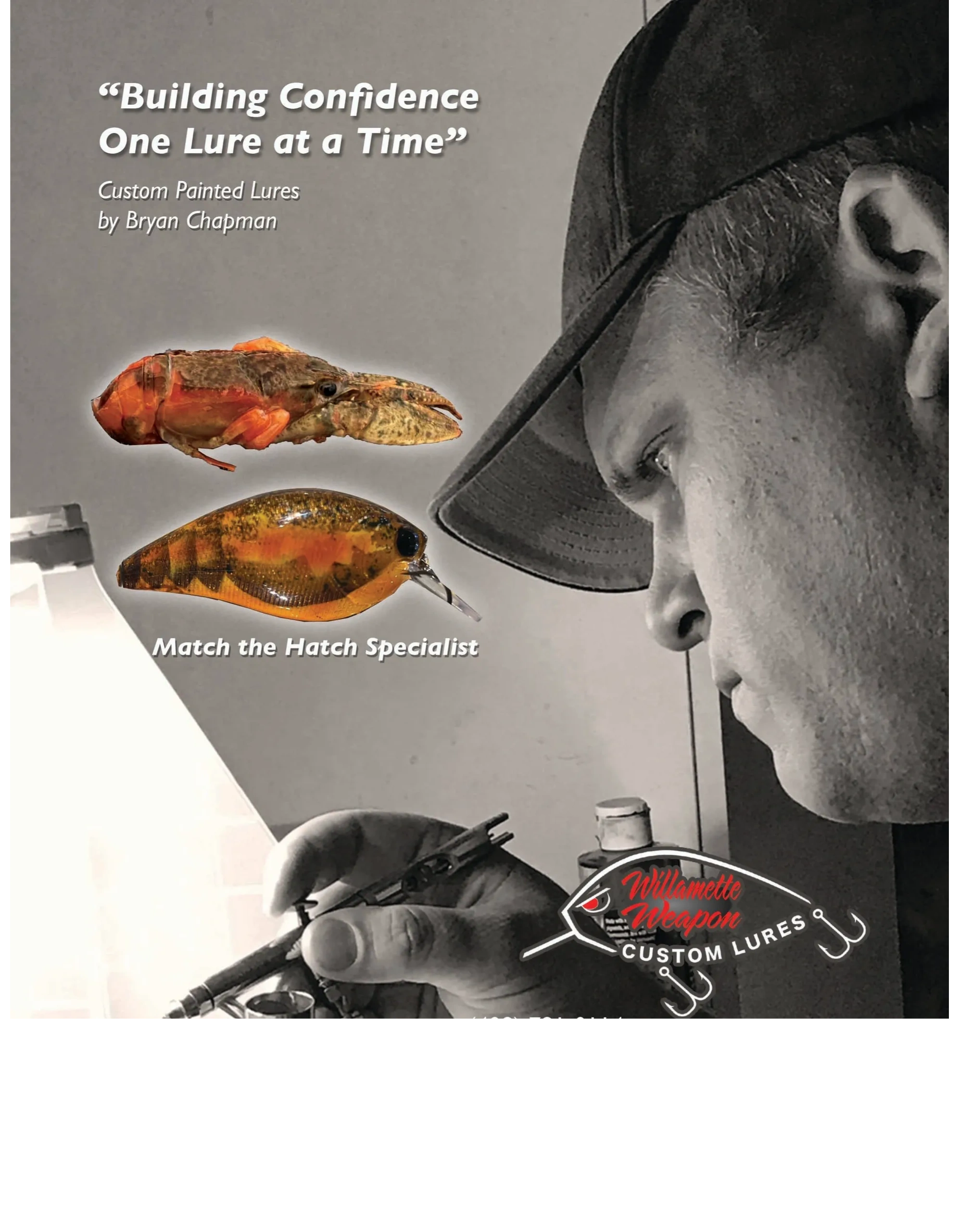 custom painting fishing lures in match the hatch patterns since 1997 