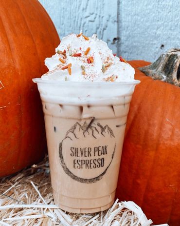 Signature pumpkin spice latte with our homemade whipped cream