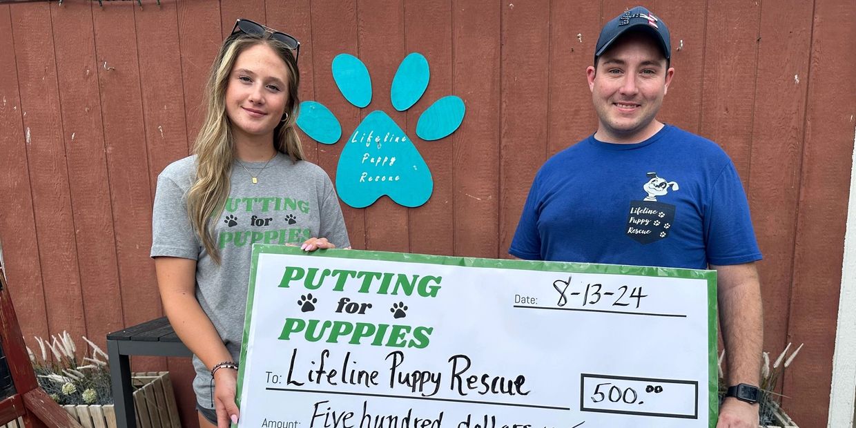 Logan Hale is a Pliable athlete who used her NIL to donate money to support Lifeline Puppy Rescue.