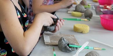 Kids Clay party at Art Dept Studios