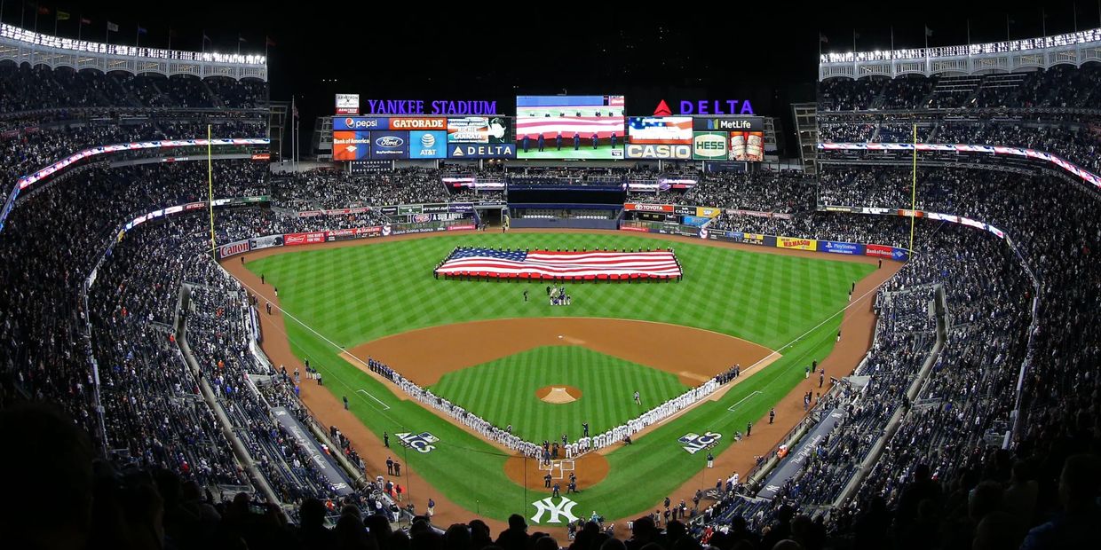 The New York Yankees baseball stadium