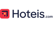 Logo of Hotels.com with a red icon and dark blue text.
