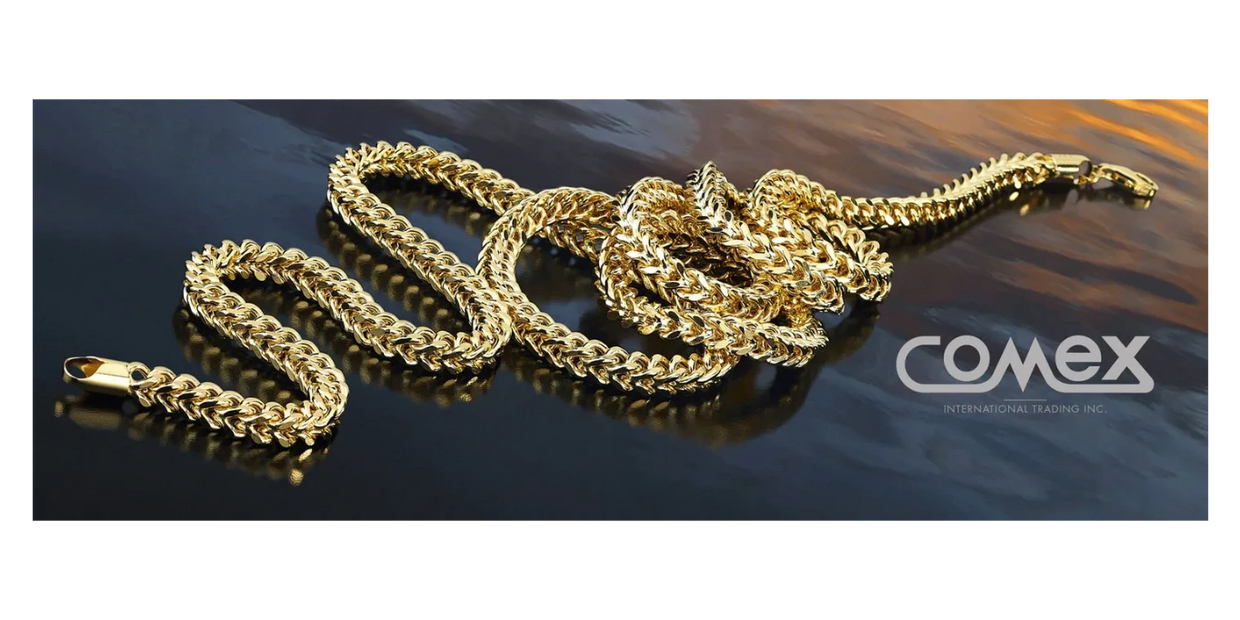 Comex Logo and great quality 14 K Solid Rope Chain