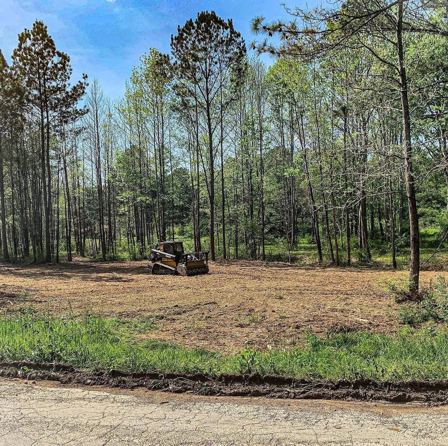 lot leveling, mulching, home site clearing, and landscaping