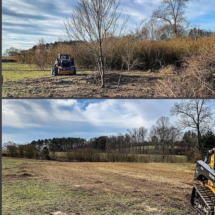 forestry mulching, land clearing, and fence line clearing