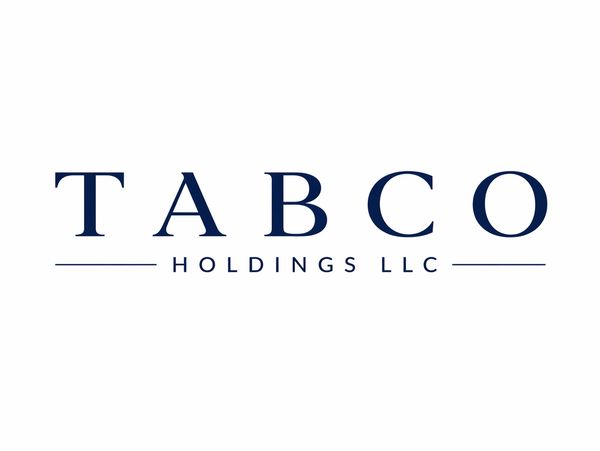 Logo for TABCO Holdings LLC in dark blue text on white background.