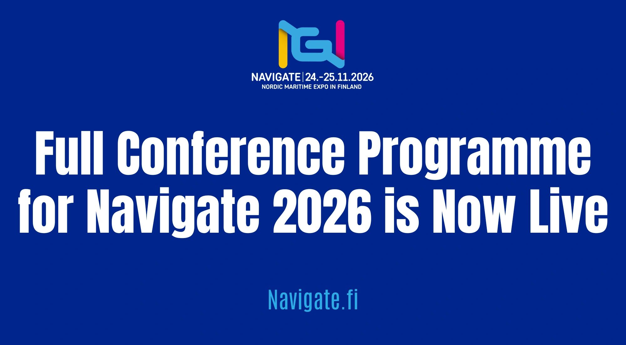 Navigate 2026 Conference Programme is Now Live