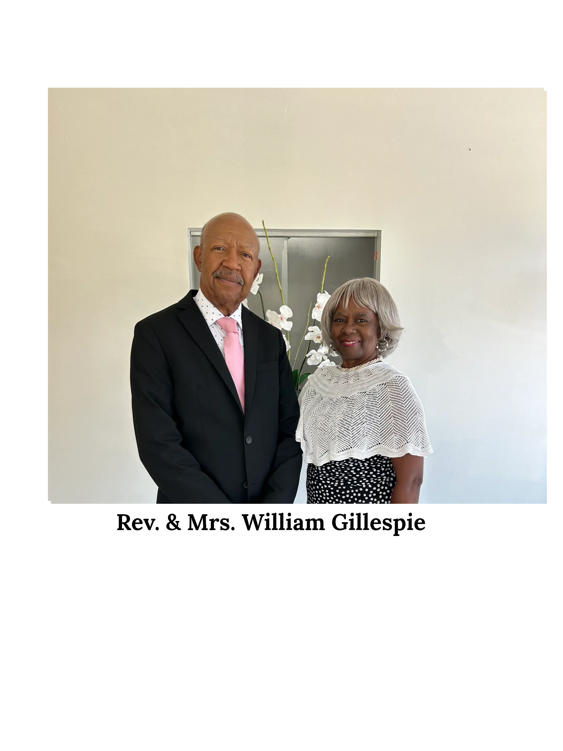 Reverend William and Mrs. Gillespie