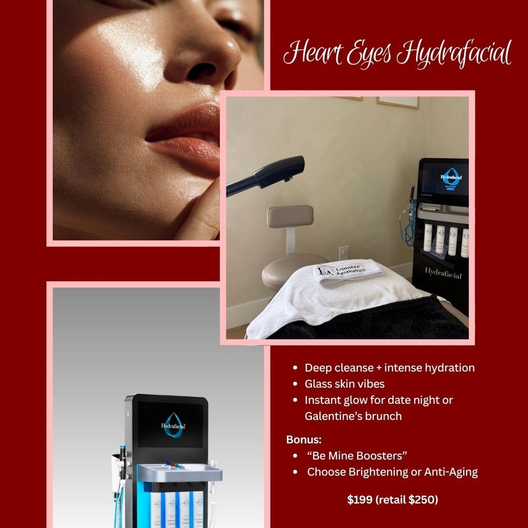 Heart Eyes Hydrafacial offers deep cleanse, hydration, and a radiant glow for special occasions.