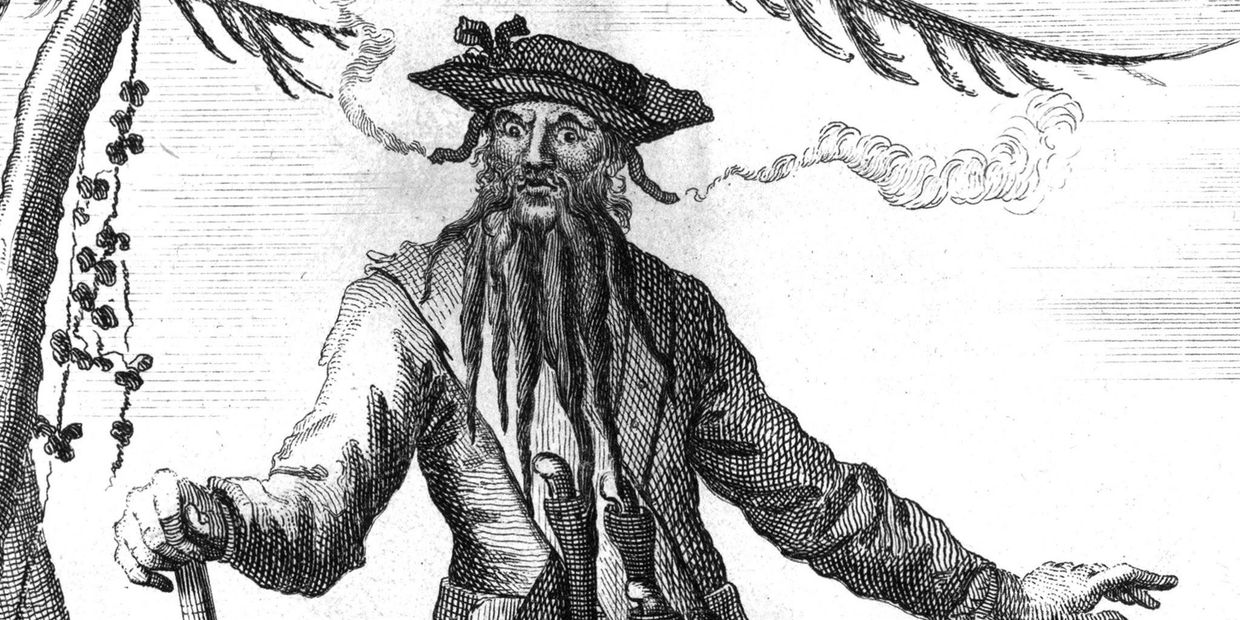 Image of the famous pirate Blackbeard