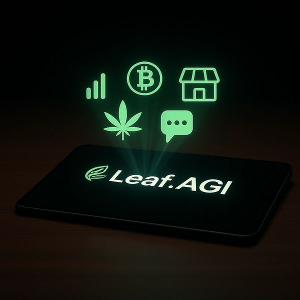 Multi-industry analytics visualized — each icon represents a data layer powered by the Leaf.AGI Core