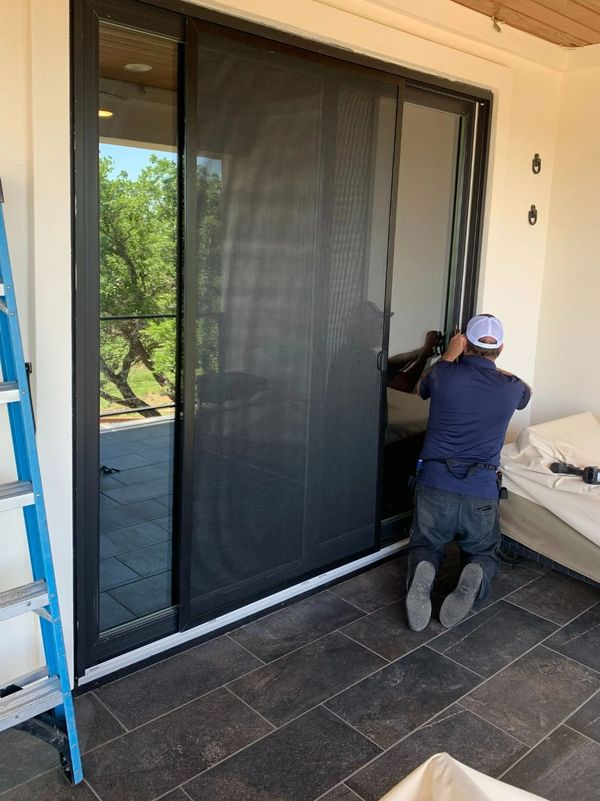 4 x 8  ft sliding patio screen door- custom sized