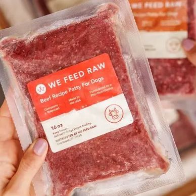 Raw dog food patty by We Feed Raw