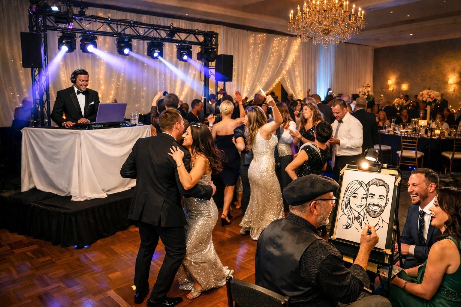 Professional DJ, MC and caricature artists for your formal events in Charlotte NC