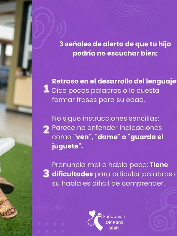 Tres señales de alerta que indican que un hijo podría tener problemas de audición.