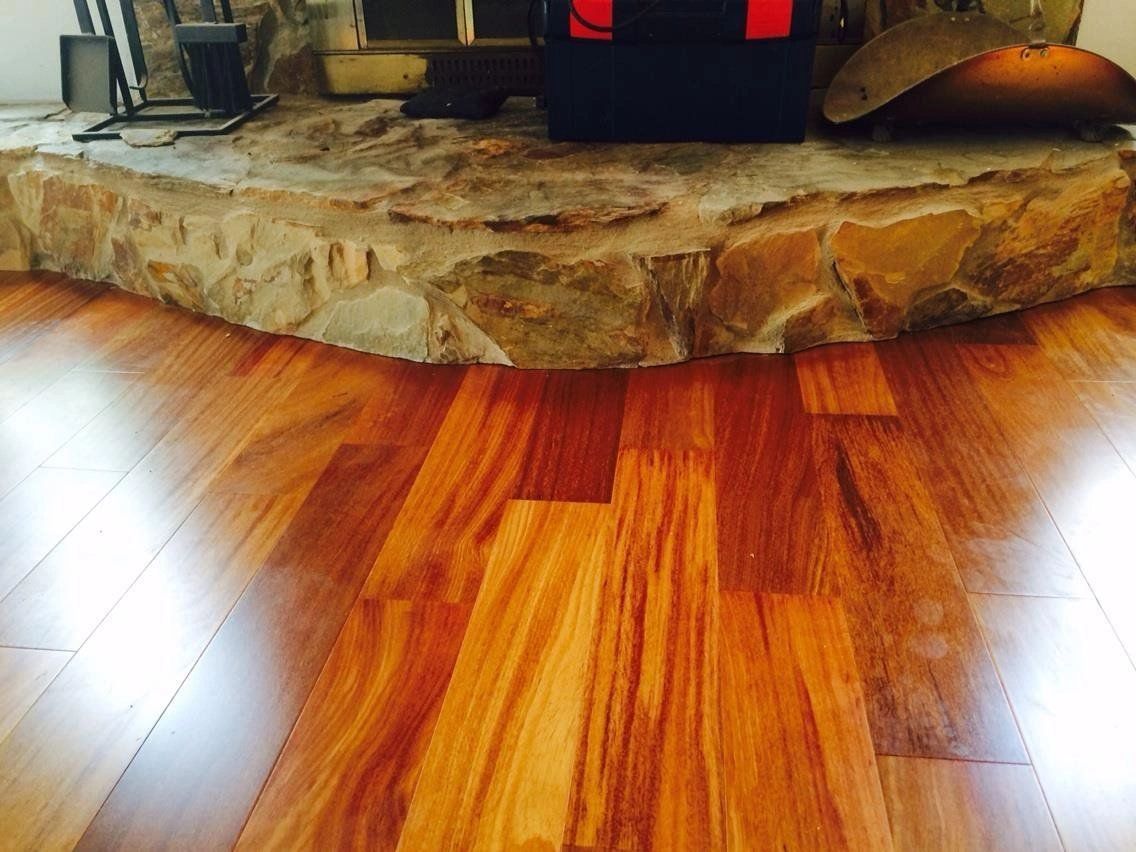 Nature Exotic Hardwood Brazilian Teak Engineered Hardwood Installation in Seminole Florida