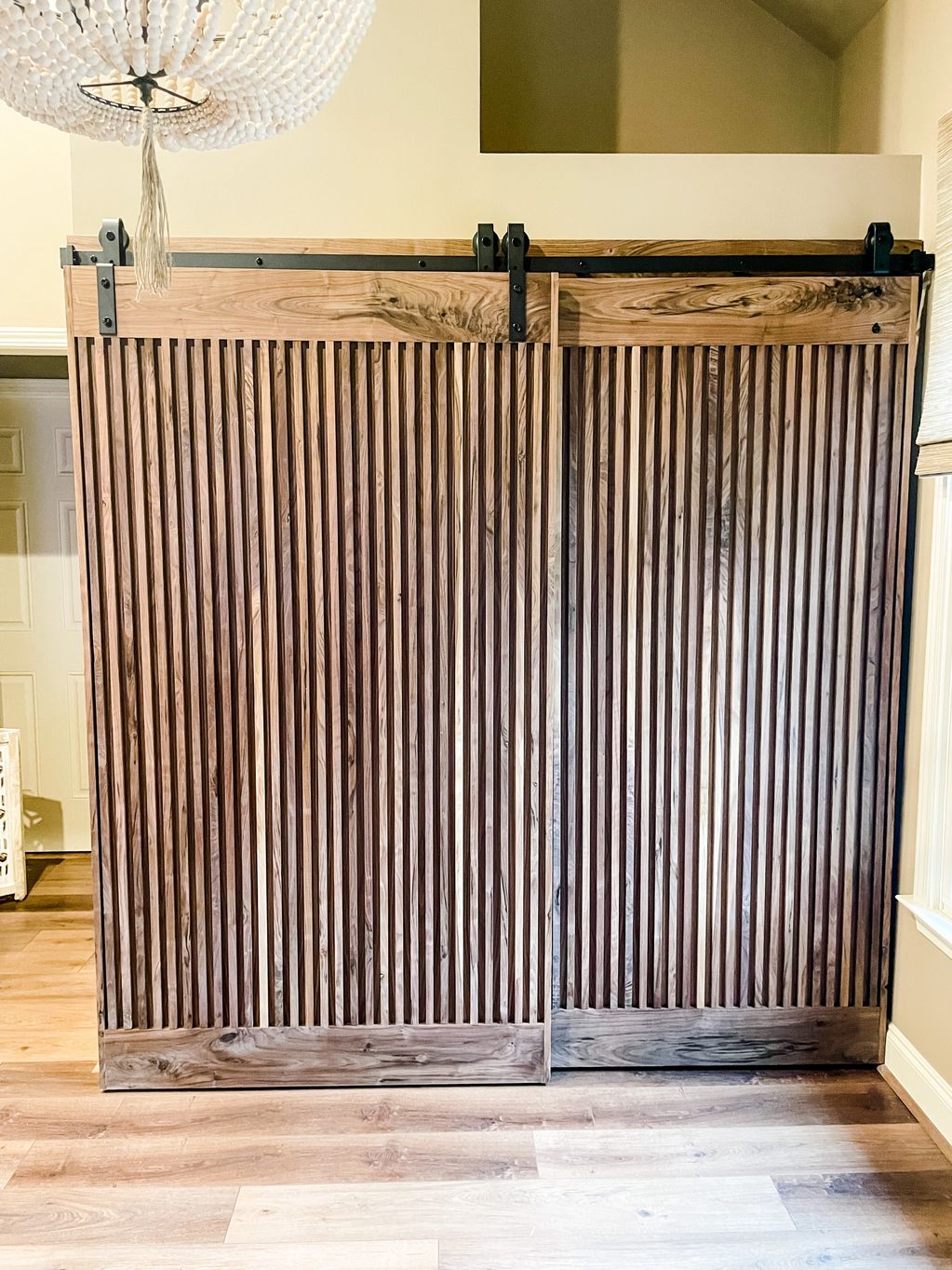 Mid-century modern barn door