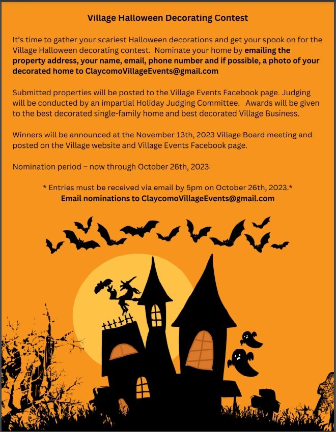 Village Halloween Decorating Contest
