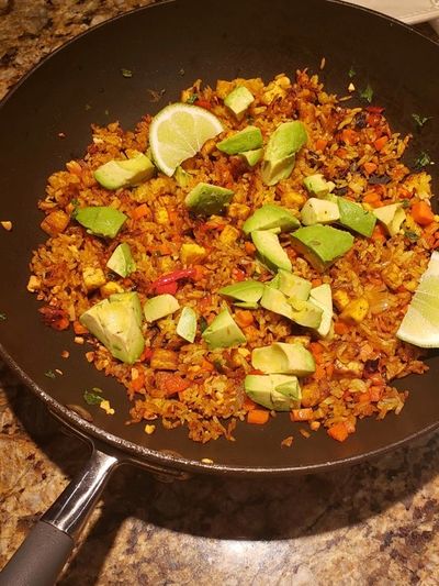 Saigon Burnt Rice in a wok