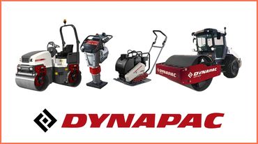 Dynapac construction equipment lineup.