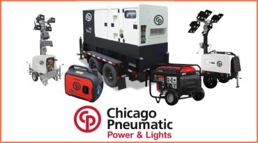 Various power and lighting equipment from Chicago Pneumatic.