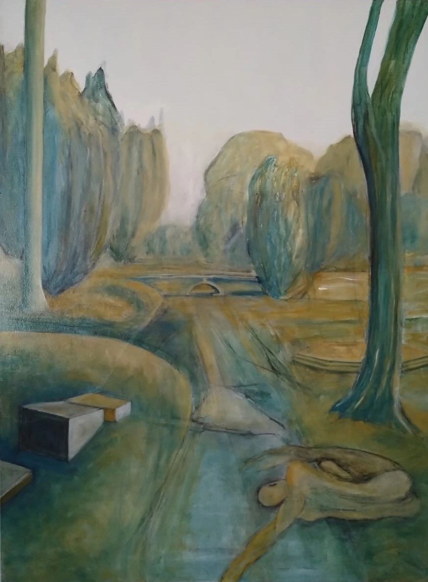 Landscape based on visits to Copped Hall Epping, London.