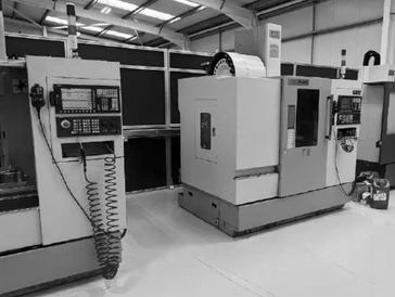 Two CNC Machine Tools located in Abitus' Toolroom in Telford.  Used to produce Tooling and Fixtures.