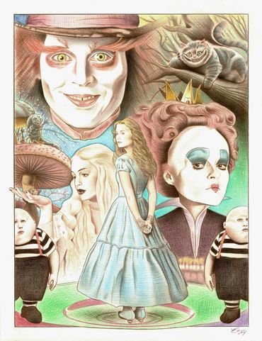 Alice in Wonderland Disney Movie Jonny Depp