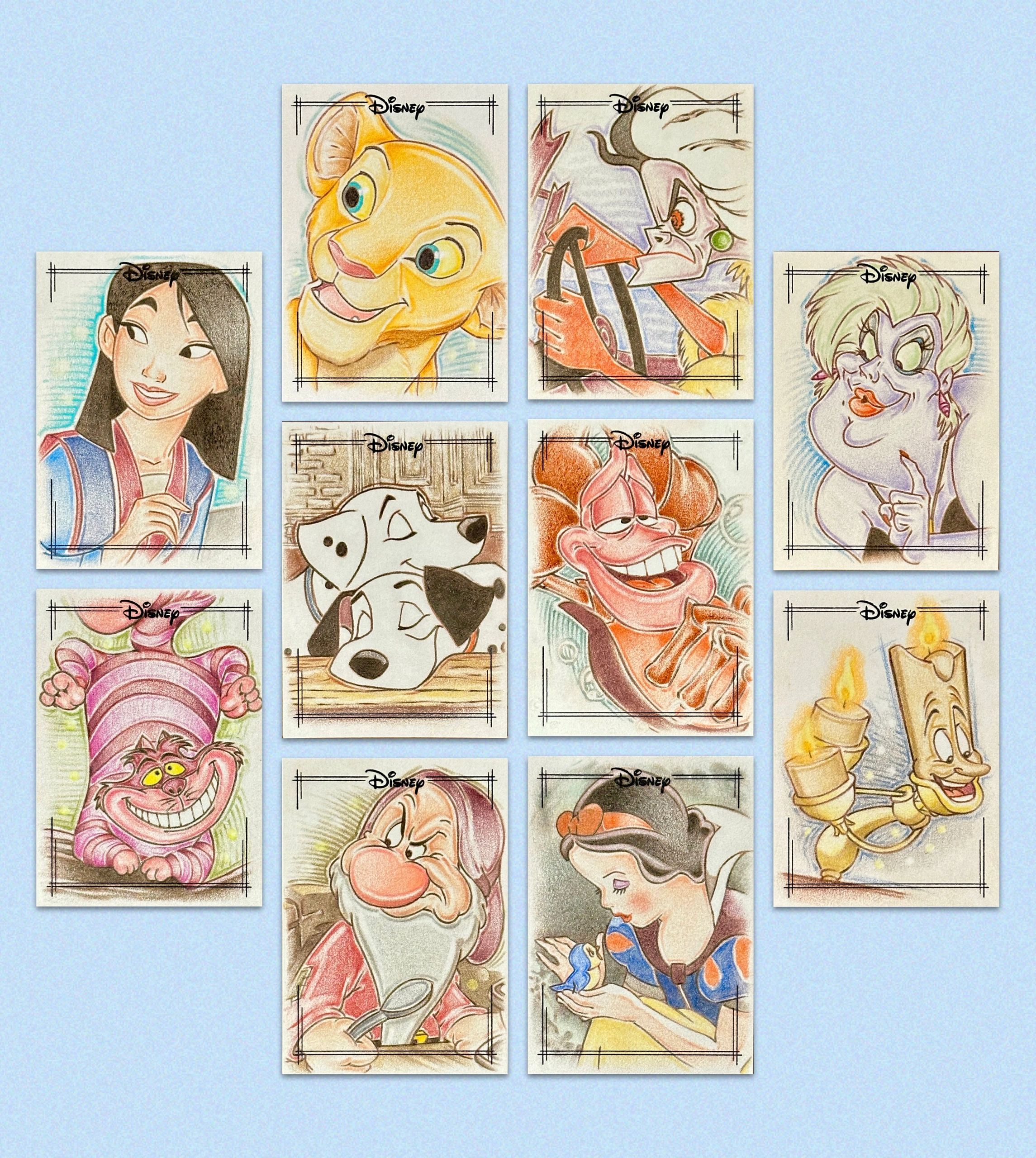 Trading card illustration