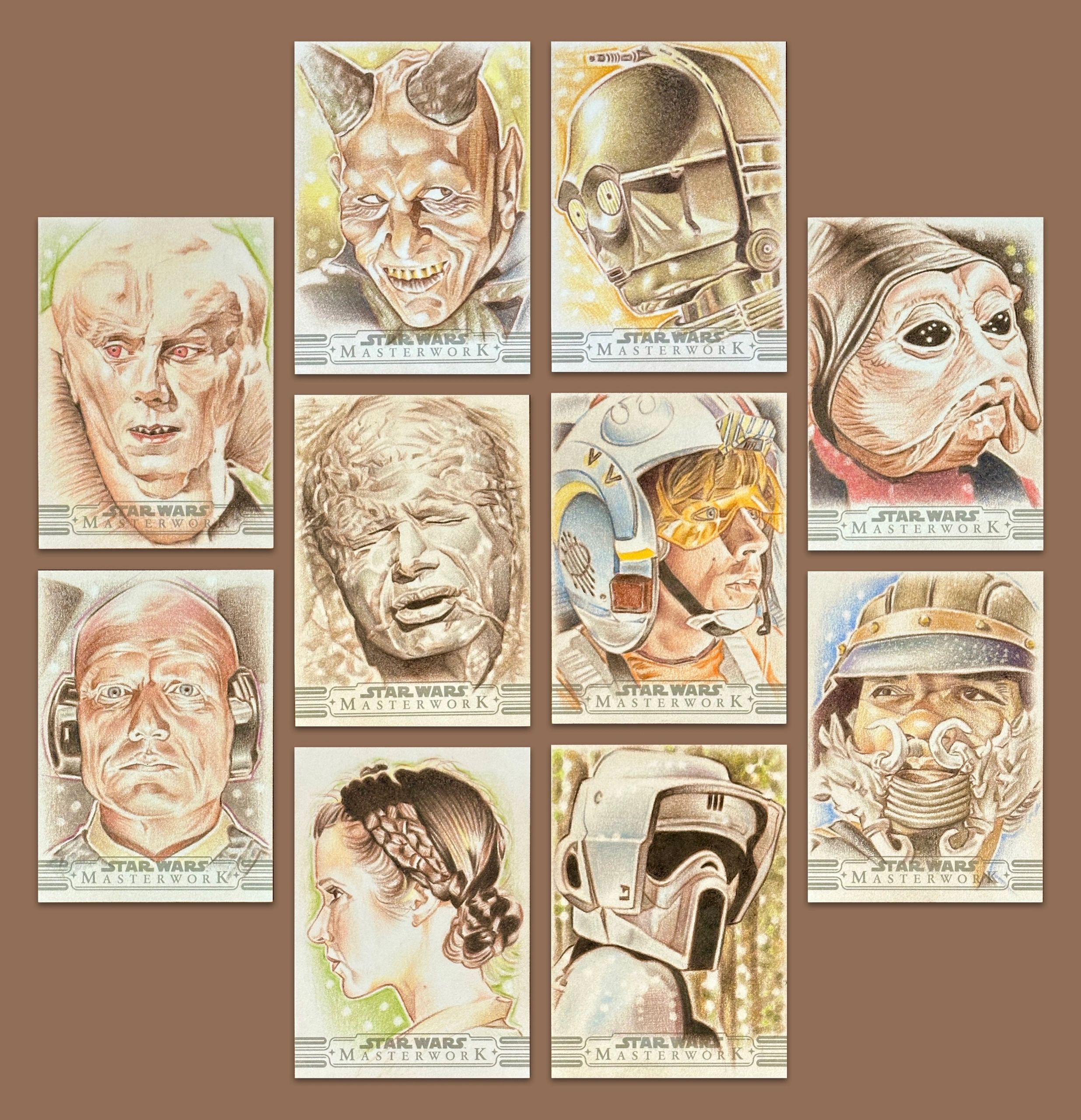 Trading card illustration