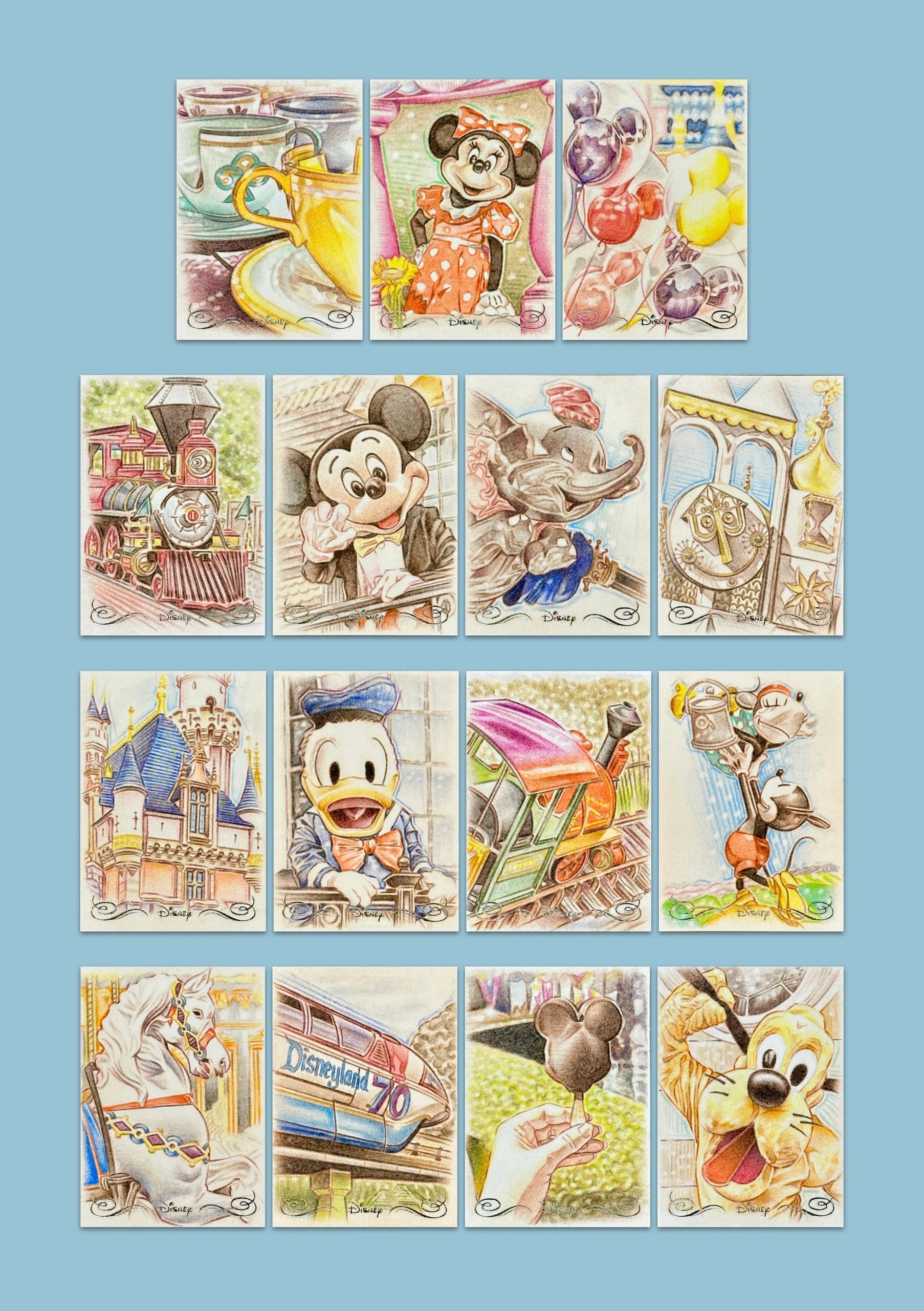 Trading card illustration