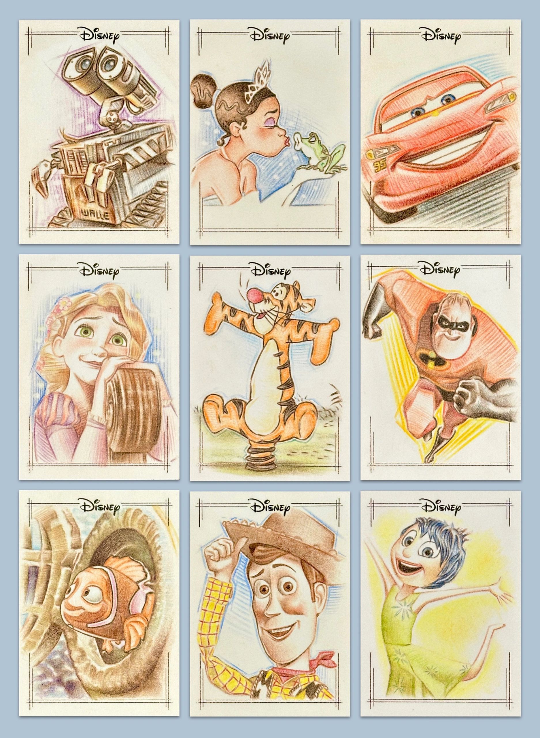Trading card illustration