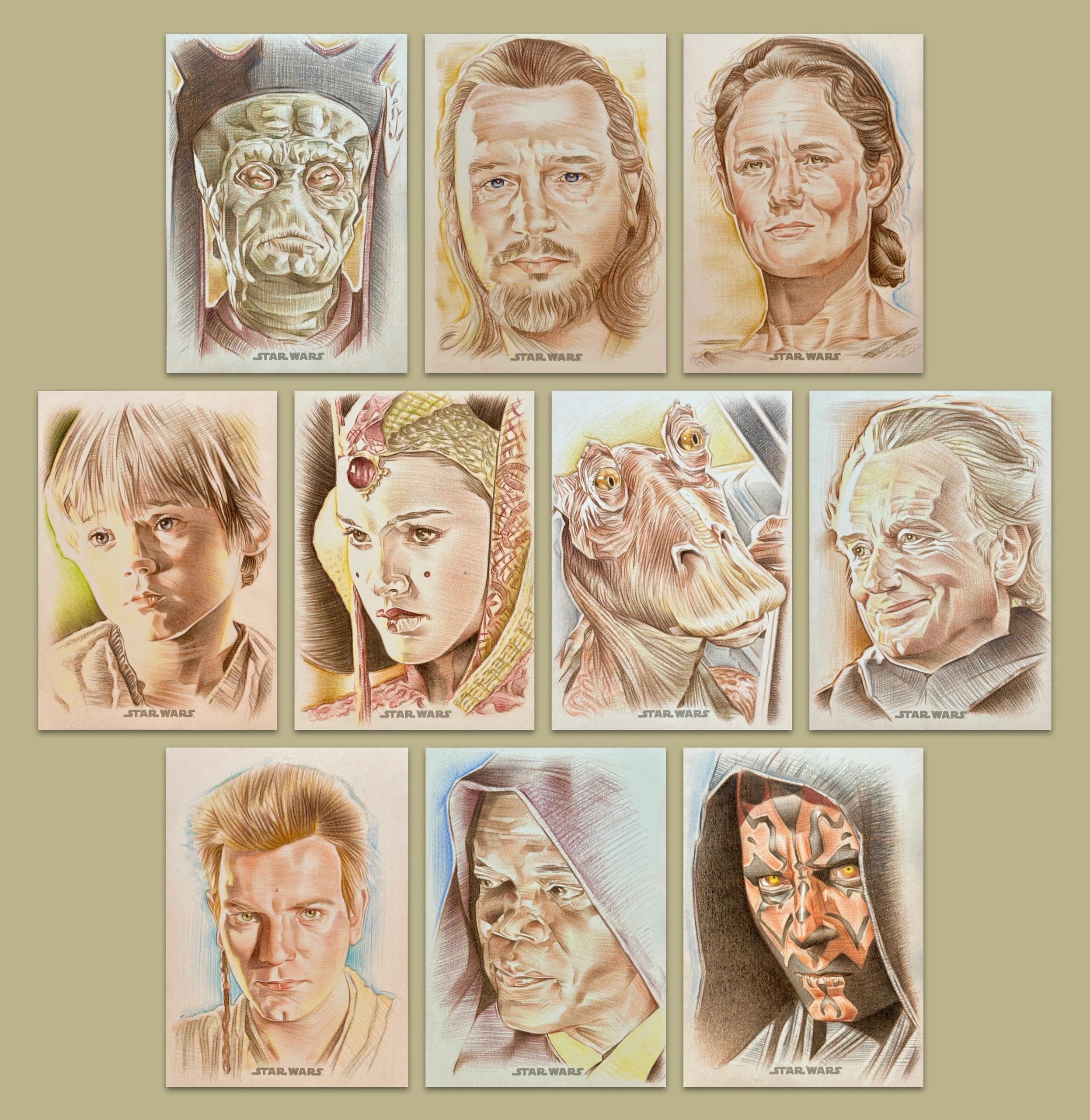 Trading card illustration