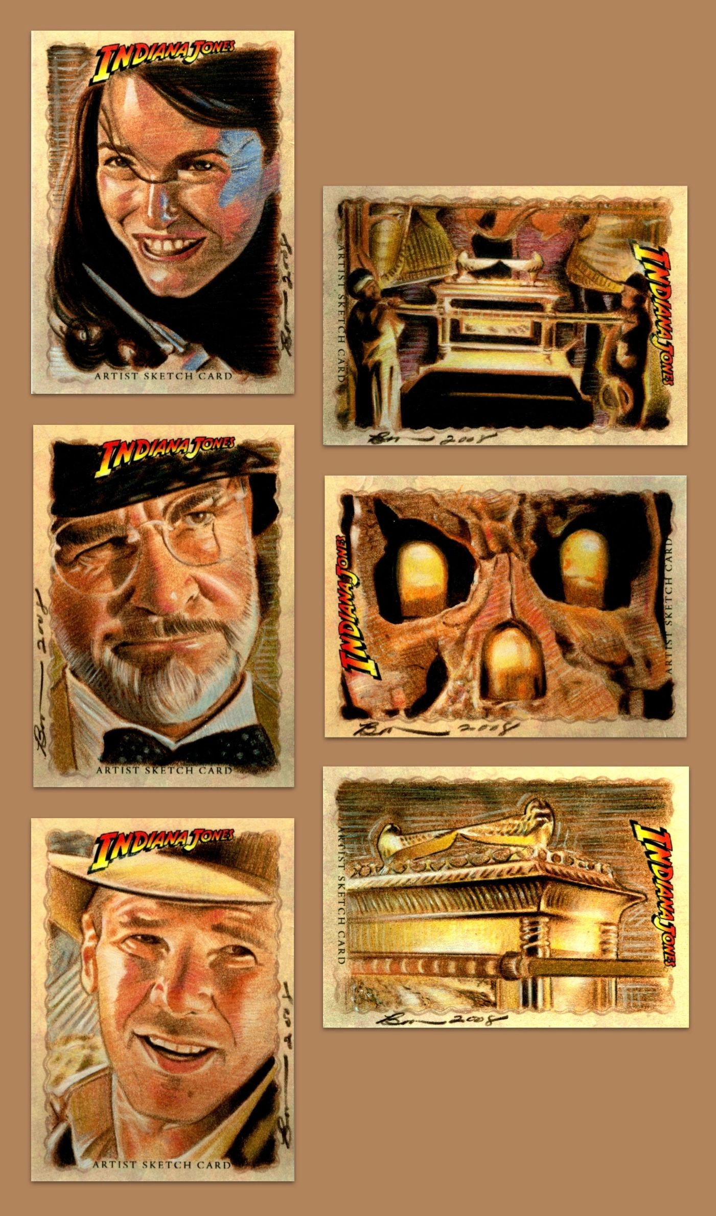 Trading card illustration