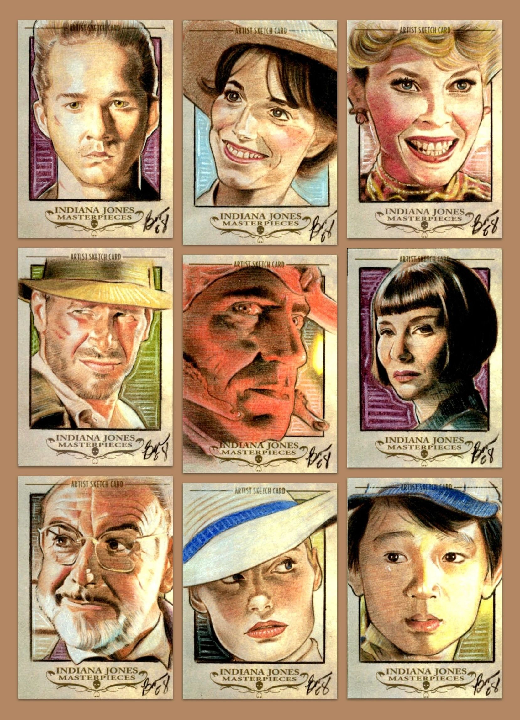 Trading card illustration