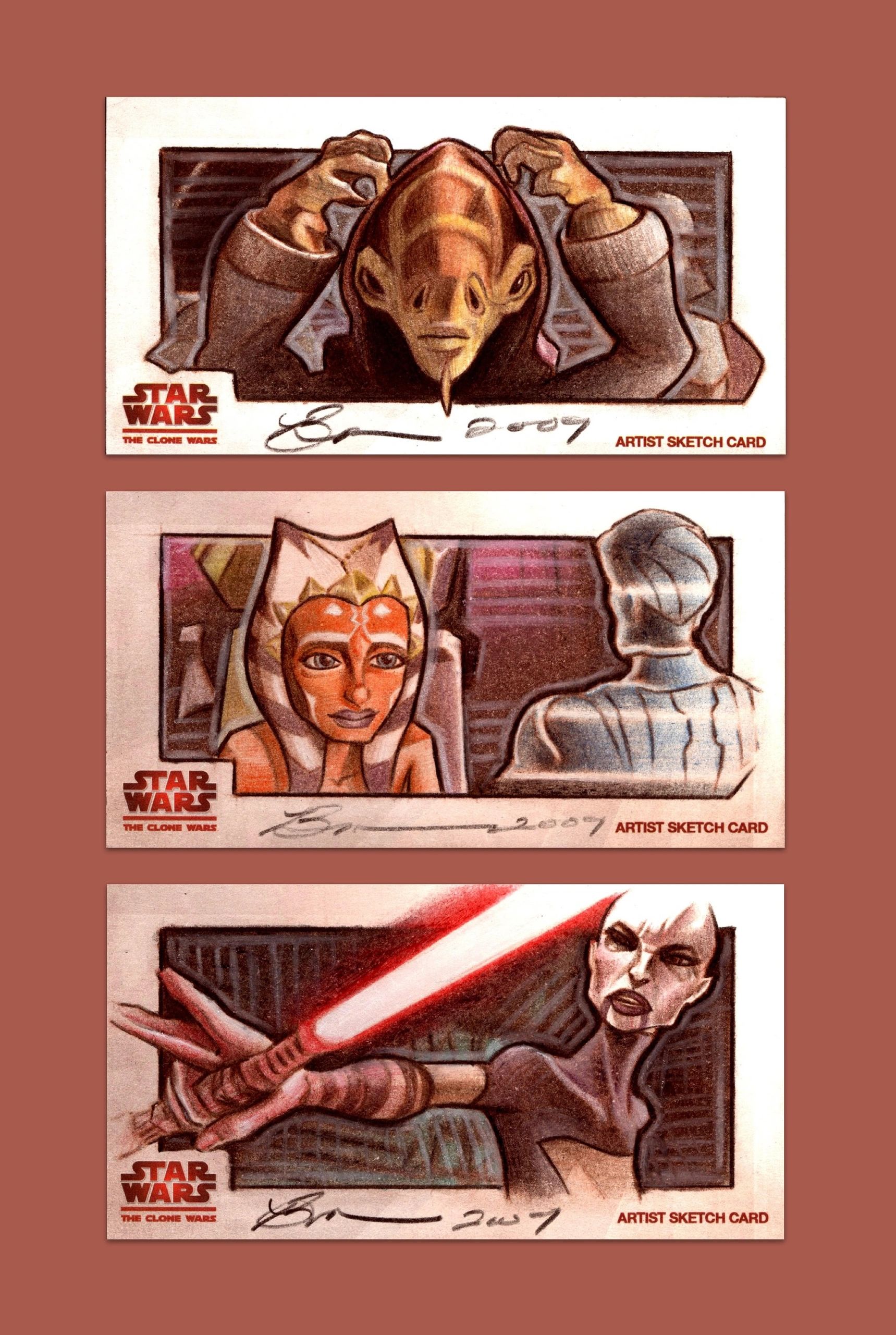 Trading card illustration