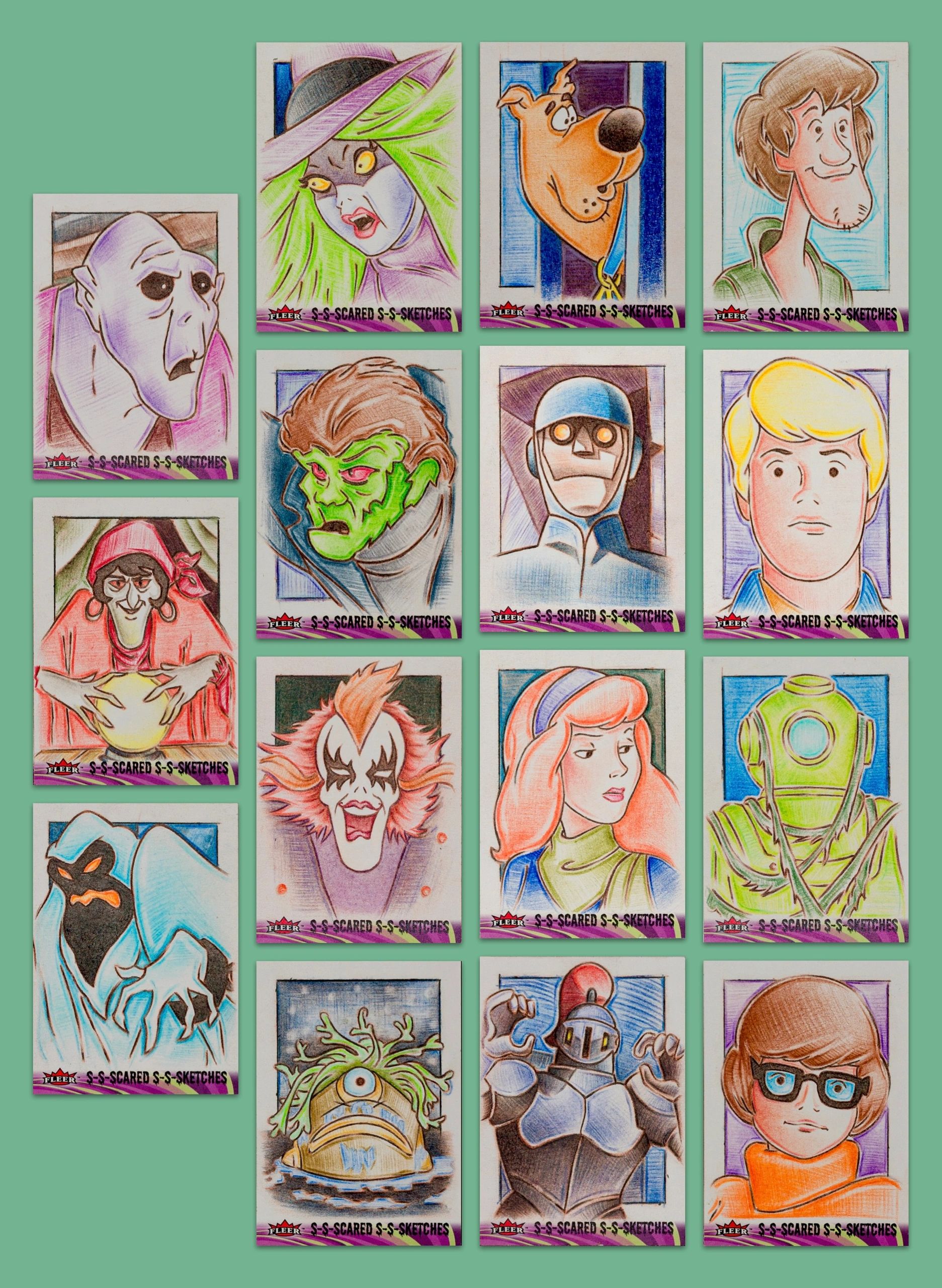 Trading card illustration