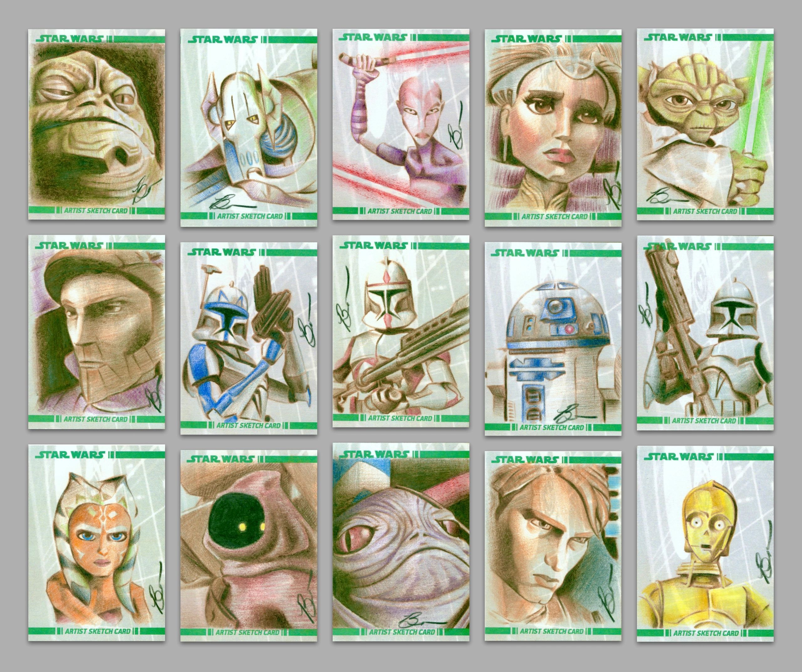 Trading card illustration