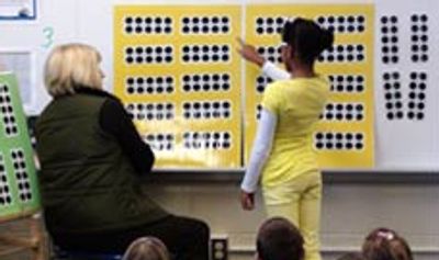 Instruction from a teacher during the case study.