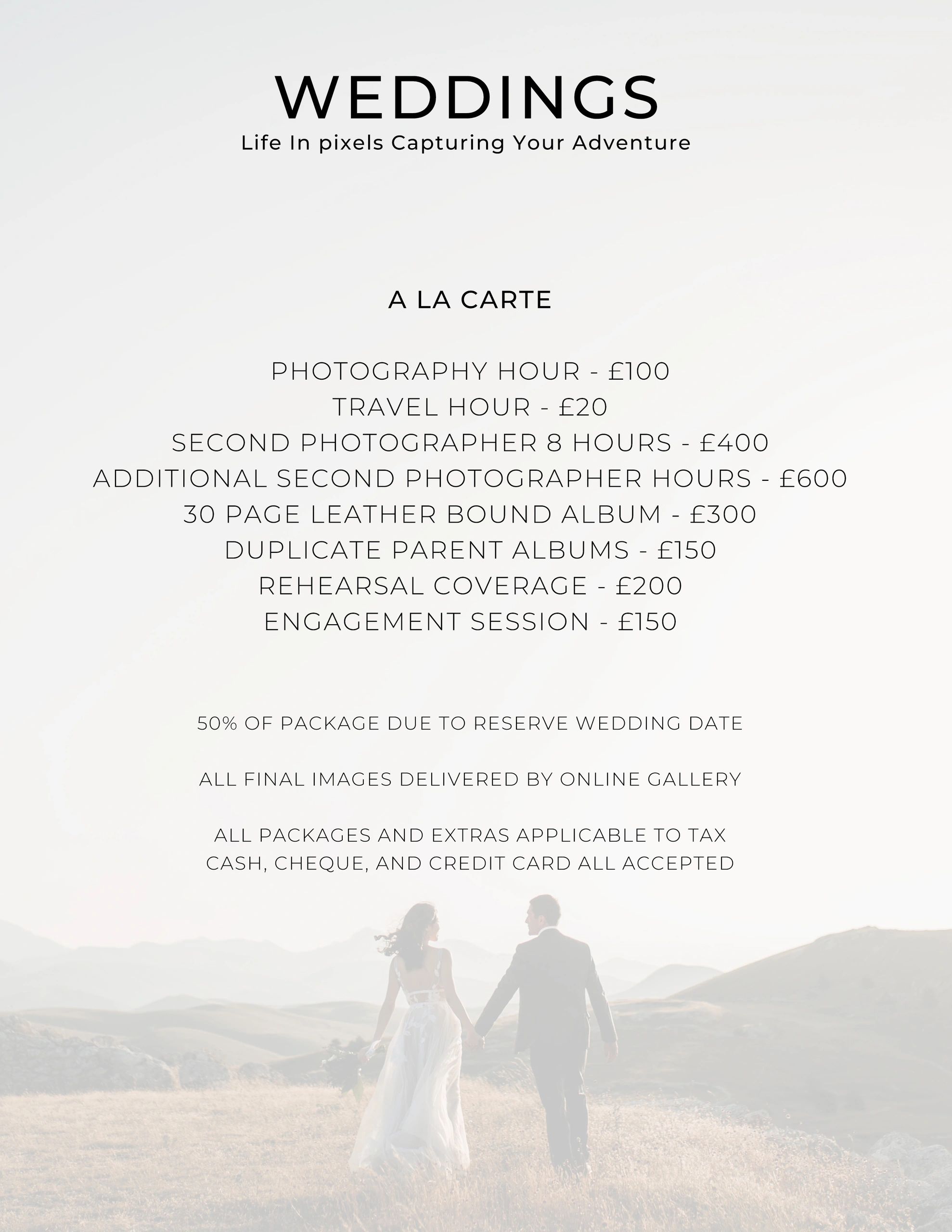 Life in Pixels Capturing Your Adventure - Wedding Photographer