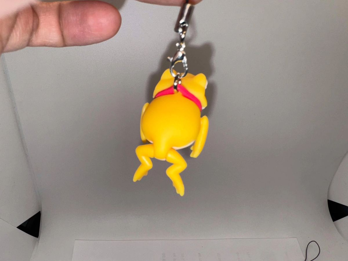 Japanischer Schlüsselanhänger Frosch gequetscht - Bild 10 von 11