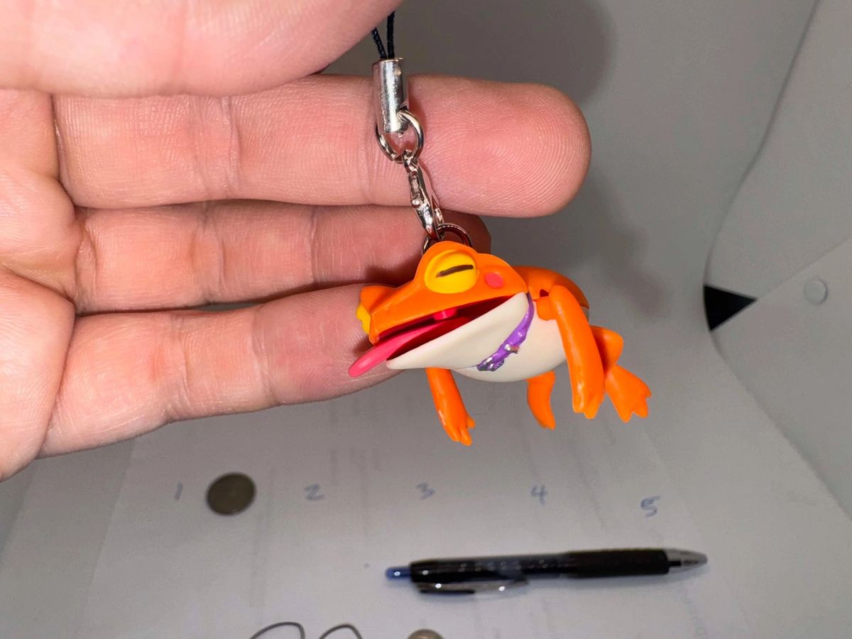 Japanischer Schlüsselanhänger Frosch gequetscht - Bild 11 von 11