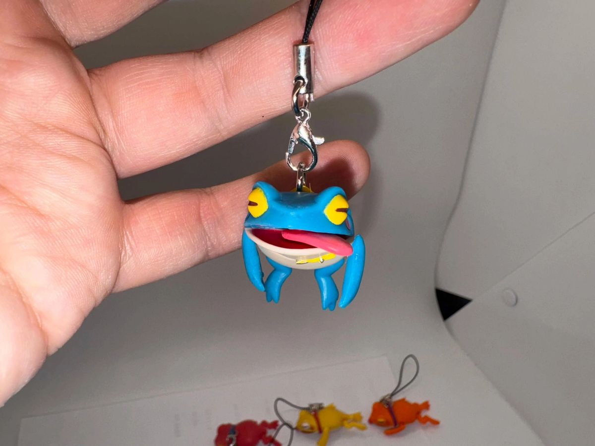 Japanischer Schlüsselanhänger Frosch gequetscht - Bild 8 von 11