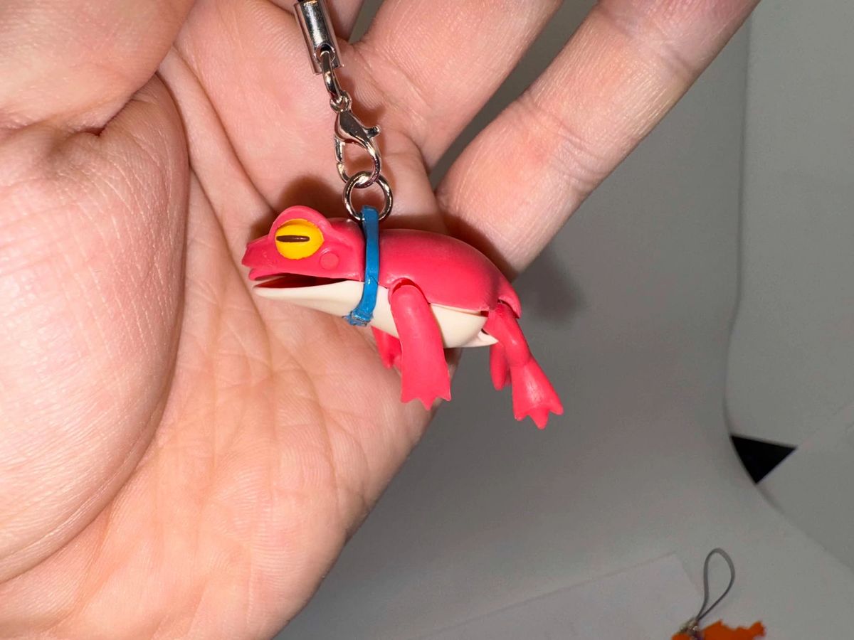 Japanischer Schlüsselanhänger Frosch gequetscht - Bild 9 von 11