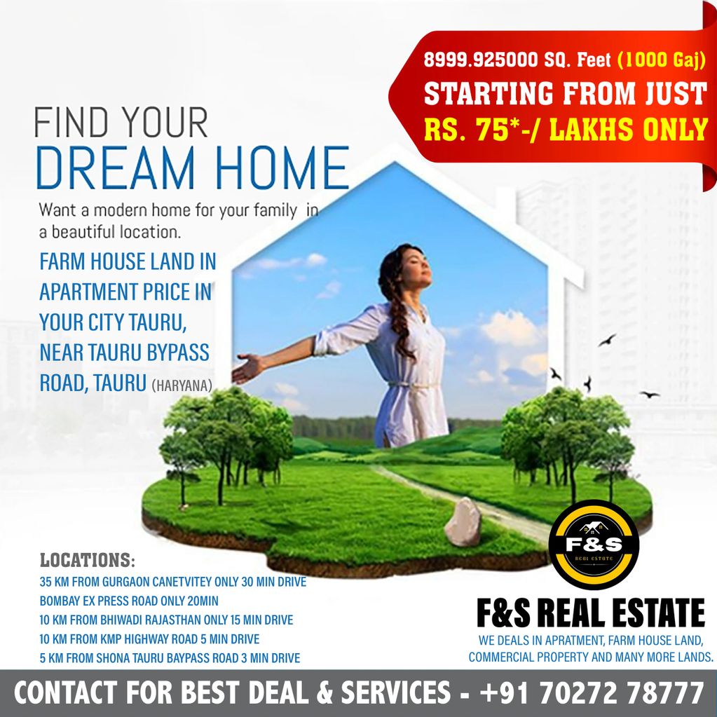 FARM HOUSE LAND IN APARTMENT PRICE!!