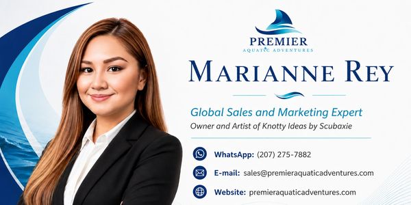 Professional business card of Marianne Rey, sales and marketing expert.