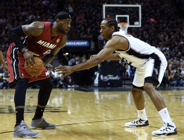 Jersey that Lebron James wore in infamous AT&T Center 'cramp game